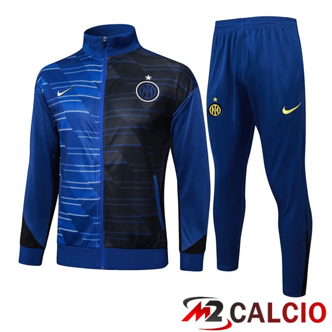 Maglie Calcio Personalizzate,Tute Calcio Squadre,Maglia Nazionale Italiana Calcio | Insieme Tuta Calcio - Giacca Inter Milan Blu Reale 2025/2026