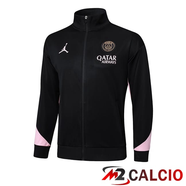 Maglie Calcio Personalizzate,Tute Calcio Squadre,Maglia Nazionale Italiana Calcio | Giacca Calcio Jordan Paris PSG Nero 2025/2026