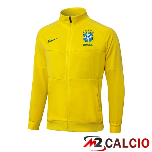 Maglie Calcio Personalizzate,Tute Calcio Squadre,Maglia Nazionale Italiana Calcio | Giacca Calcio Brasile Giallo 2025/2026