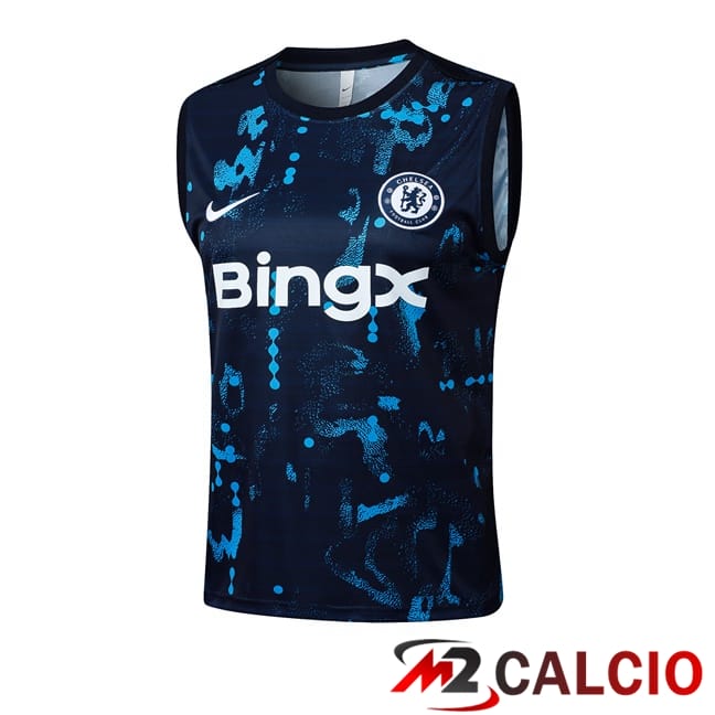 Maglie Calcio Personalizzate,Tute Calcio Squadre,Maglia Nazionale Italiana Calcio | Canotta Allenamento FC Chelsea Blu Reale 2025/2026