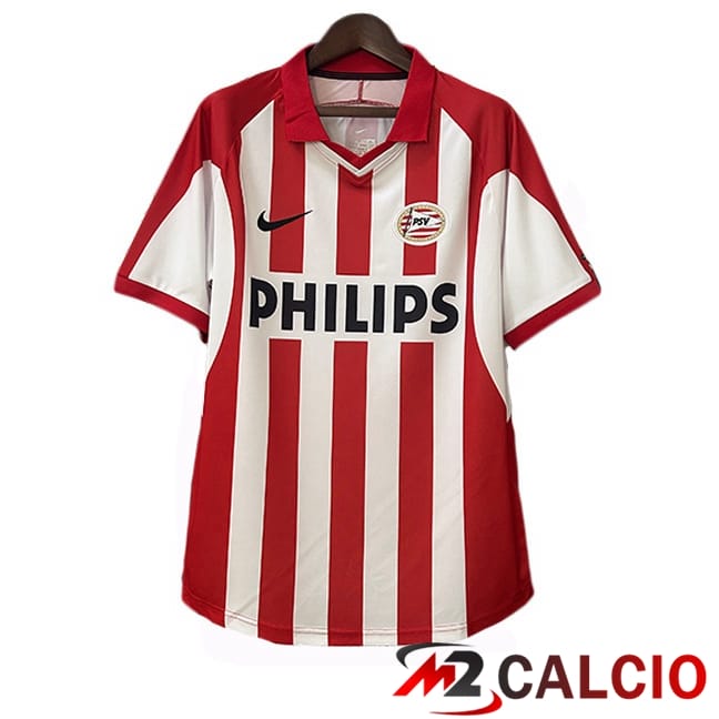 Maglie Calcio Personalizzate,Tute Calcio Squadre,Maglia Nazionale Italiana Calcio | Maglie Calcio PSV Eindhoven Retro Prima Rosso Bianco 2000-2001