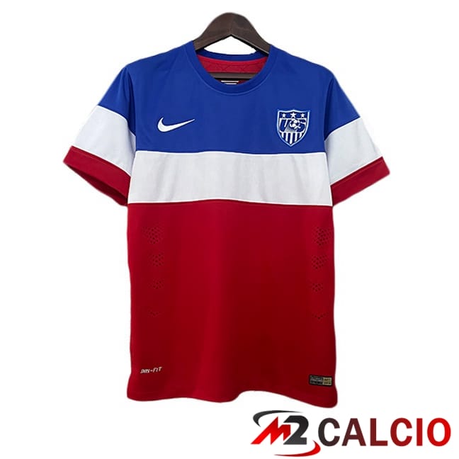 Maglie Calcio Personalizzate,Tute Calcio Squadre,Maglia Nazionale Italiana Calcio | Maglie Calcio États-Unis Retro Seconda Rosso Blu 2004