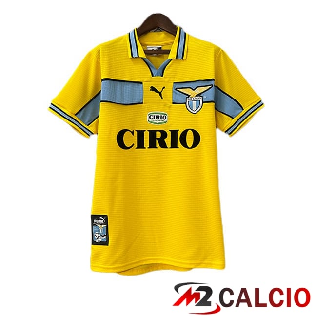Maglie Calcio Personalizzate,Tute Calcio Squadre,Maglia Nazionale Italiana Calcio | Maglie Calcio SS Lazio Retro Seconda Giallo 1998-1999