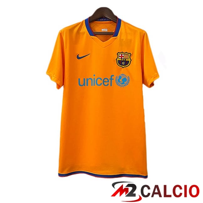 Maglie Calcio Personalizzate,Tute Calcio Squadre,Maglia Nazionale Italiana Calcio | Maglie Calcio FC Barcellona Retro Seconda Giallo 2006-2007
