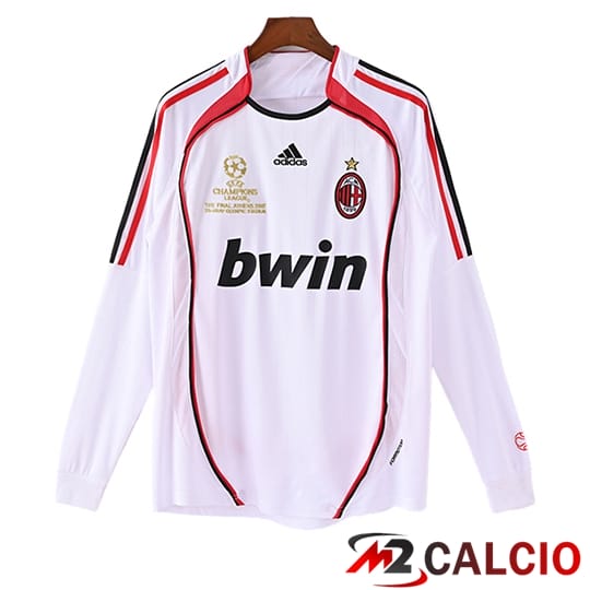 Maglie Calcio Personalizzate,Tute Calcio Squadre,Maglia Nazionale Italiana Calcio | Maglie Calcio AC Milan Retro Seconda Manica Lunga 2006/2007