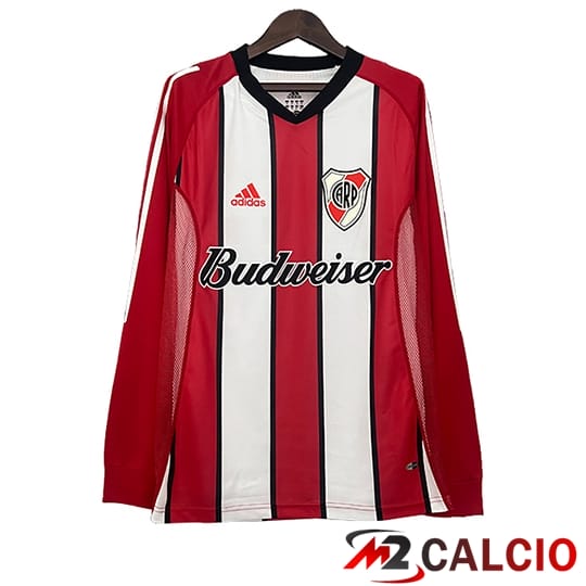 Maglie Calcio Personalizzate,Tute Calcio Squadre,Maglia Nazionale Italiana Calcio | Maglie Calcio River Plate Retro Manica Lunga Seconda 2003/2004