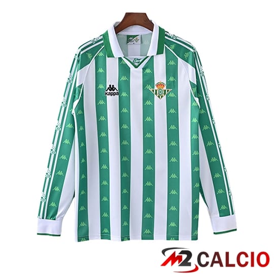 Maglie Calcio Personalizzate,Tute Calcio Squadre,Maglia Nazionale Italiana Calcio | Maglie Calcio Real Betis Retro Prima Manica Lunga 1991/1993