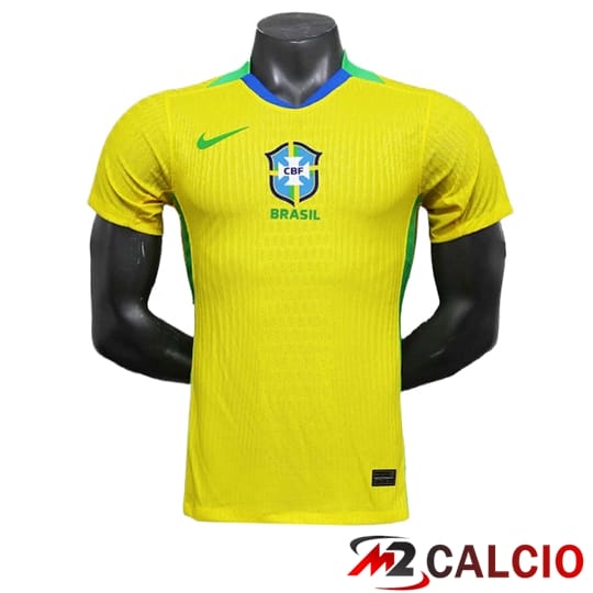 Maglie Calcio Personalizzate,Tute Calcio Squadre,Maglia Nazionale Italiana Calcio | Maglie Calcio Brasile Prima Leaked Version 2025/2026