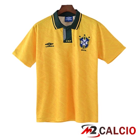 Maglie Calcio Personalizzate,Tute Calcio Squadre,Maglia Nazionale Italiana Calcio | Maglie Calcio Brasile Retro Prima 1991/1993