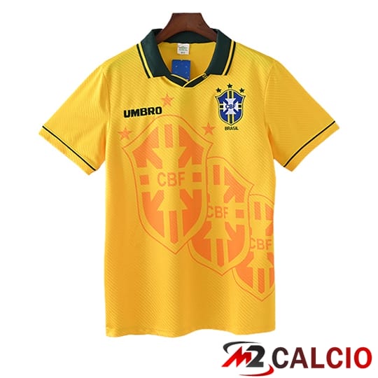 Maglie Calcio Personalizzate,Tute Calcio Squadre,Maglia Nazionale Italiana Calcio | Maglie Calcio Brasile Retro Prima 1994