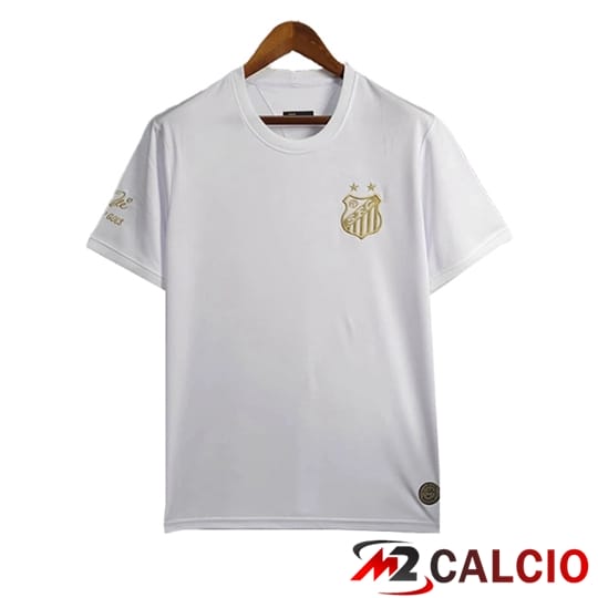 Maglie Calcio Personalizzate,Tute Calcio Squadre,Maglia Nazionale Italiana Calcio | Maglie Calcio Santos FC Commemorative Edition Bianco 2025/2026