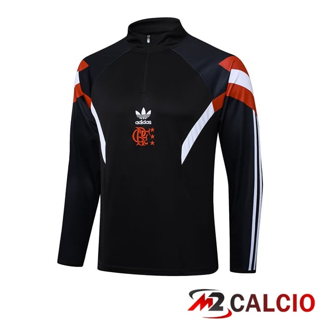 Maglie Calcio Personalizzate,Tute Calcio Squadre,Maglia Nazionale Italiana Calcio | Felpa Allenamento Flamengo Nero 2025/2026
