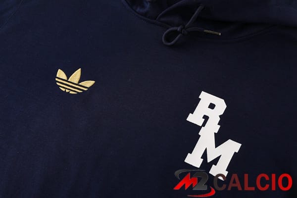Tuta Calcio - Felpa Con Cappuccio Real Madrid Blu Reale 2025/2026