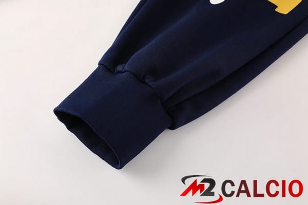 Tuta Calcio - Felpa Con Cappuccio Real Madrid Blu Reale 2025/2026
