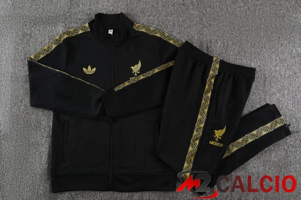 Insieme Tuta Calcio - Giacca Messico Nero 2025/2026