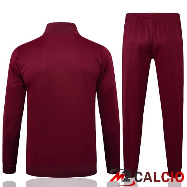 Insieme Tuta Calcio - Giacca Bayern Monaco Rosso 2025/2026