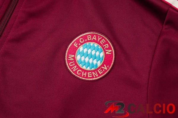 Insieme Tuta Calcio - Giacca Bayern Monaco Rosso 2025/2026