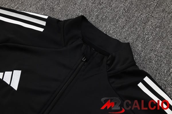 Insieme Tuta Calcio - Giacca Real Madrid Nero 2025/2026