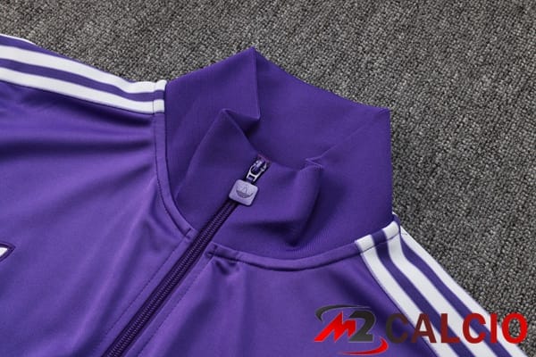 Insieme Tuta Calcio - Giacca Real Madrid Viola 2025/2026