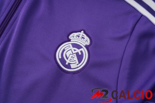 Insieme Tuta Calcio - Giacca Real Madrid Viola 2025/2026