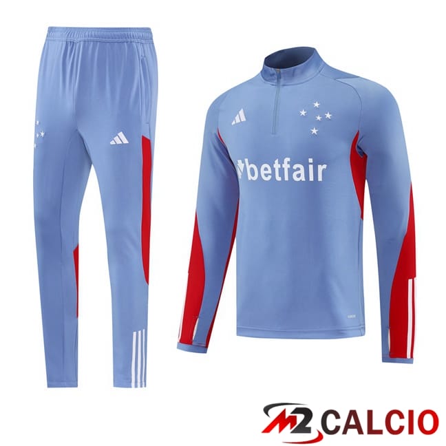 Maglie Calcio Personalizzate,Tute Calcio Squadre,Maglia Nazionale Italiana Calcio | Insieme Tuta Calcio Cruzeiro EC Blu 2025/2026