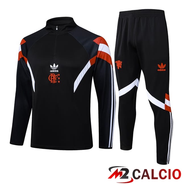 Maglie Calcio Personalizzate,Tute Calcio Squadre,Maglia Nazionale Italiana Calcio | Insieme Tuta Calcio Flamengo Nero 2025/2026