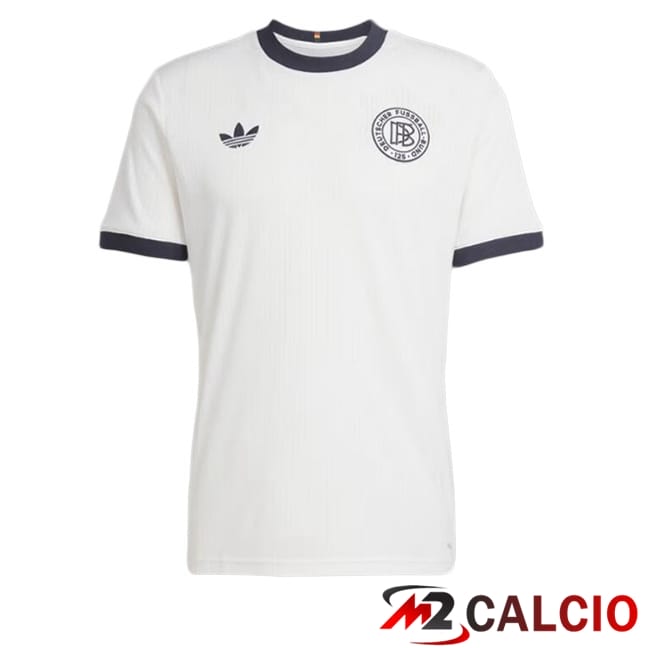 Maglie Calcio Personalizzate,Tute Calcio Squadre,Maglia Nazionale Italiana Calcio | Maglia Nazionale Germania Edizione 125° anniversario Bianco 2025/2026