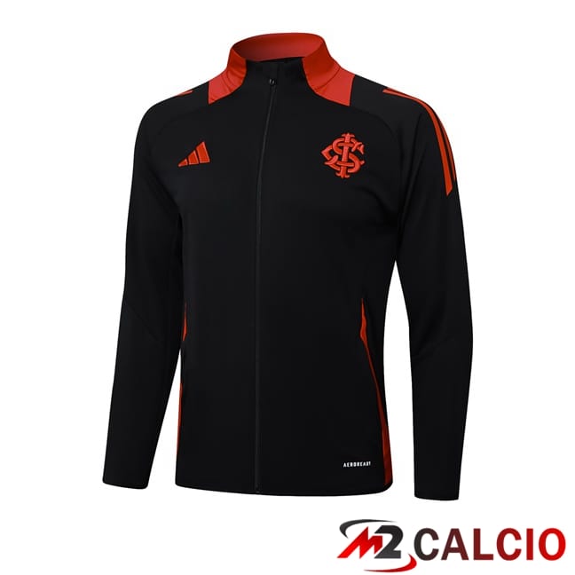 Maglie Calcio Personalizzate,Tute Calcio Squadre,Maglia Nazionale Italiana Calcio | Giacca Calcio SC Internacional Nero 2025/2026