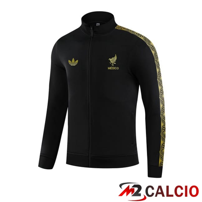 Maglie Calcio Personalizzate,Tute Calcio Squadre,Maglia Nazionale Italiana Calcio | Giacca Calcio Messico Nero 2025/2026