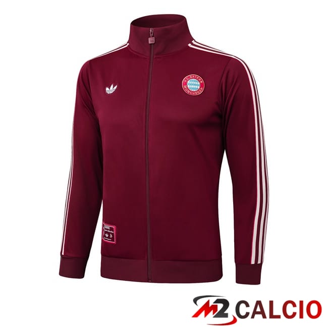 Maglie Calcio Personalizzate,Tute Calcio Squadre,Maglia Nazionale Italiana Calcio | Giacca Calcio Bayern Monaco Rosso 2025/2026