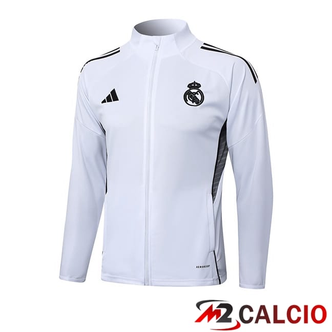 Maglie Calcio Personalizzate,Tute Calcio Squadre,Maglia Nazionale Italiana Calcio | Giacca Calcio Real Madrid Bianco 2025/2026