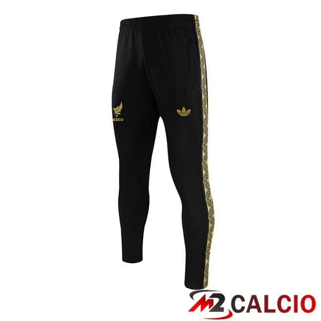 Maglie Calcio Personalizzate,Tute Calcio Squadre,Maglia Nazionale Italiana Calcio | Pantaloni Da Allenamento Messico Nero 2025/2026