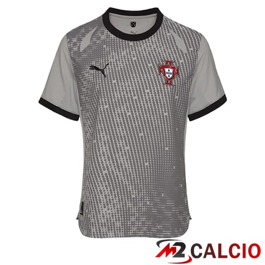 Maglie Calcio Personalizzate,Tute Calcio Squadre,Maglia Nazionale Italiana Calcio | Maglie Calcio Portogallo Portiere Grigio 2025/2026