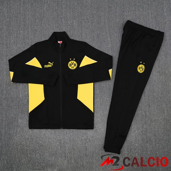 Insieme Tuta Calcio - Giacca Dortmund BVB Giallo Nero 2025/2026