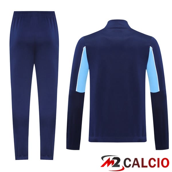 Insieme Tuta Calcio - Giacca Marsiglia OM Blu Reale 2025/2026