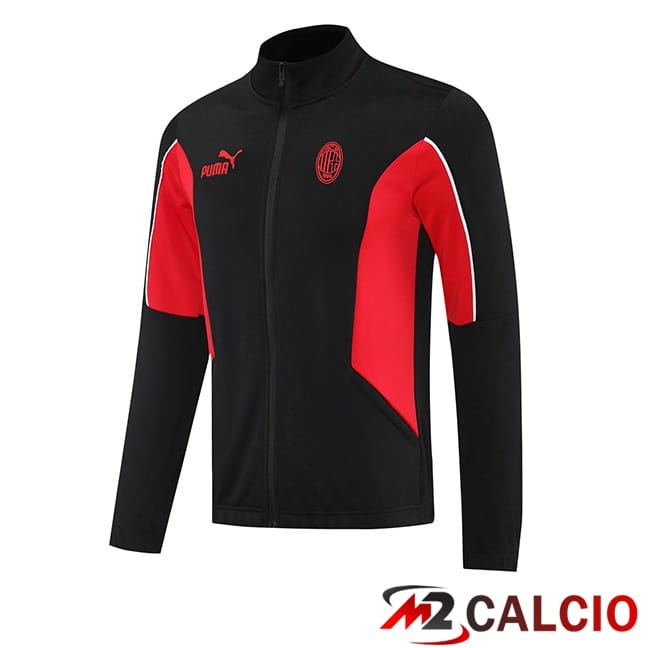 Maglie Calcio Personalizzate,Tute Calcio Squadre,Maglia Nazionale Italiana Calcio | Giacca Calcio AC Milan Nero 2025/2026