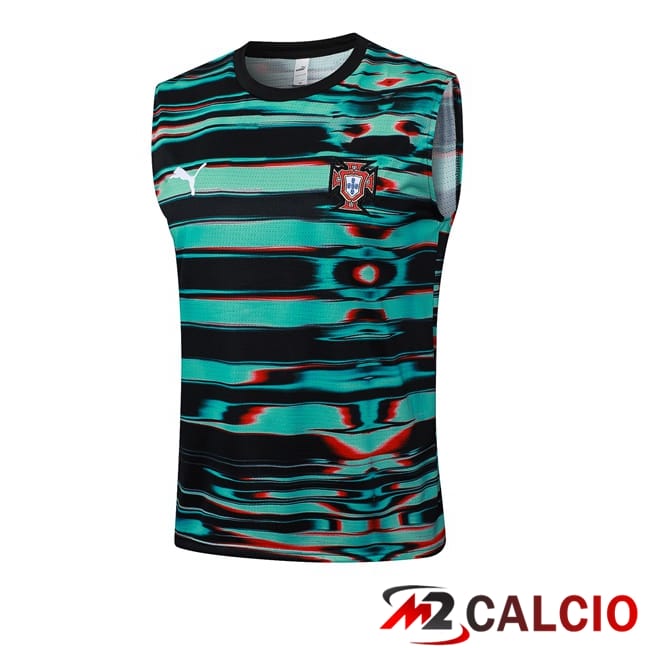 Canotta Allenamento Portogallo Nero Verde 2025/2026