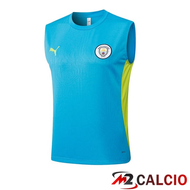 Maglie Calcio Personalizzate,Tute Calcio Squadre,Maglia Nazionale Italiana Calcio | Canotta Allenamento Manchester City Blu 2025/2026