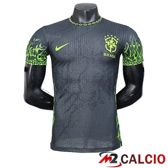 Maglie Calcio Personalizzate,Tute Calcio Squadre,Maglia Nazionale Italiana Calcio | Maglie Calcio Brasile Edizione Speciale Nero 2025/2026