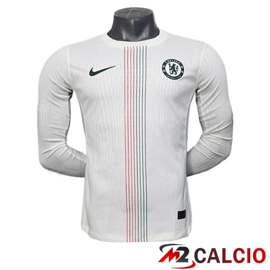 Maglie Calcio Personalizzate,Tute Calcio Squadre,Maglia Nazionale Italiana Calcio | Maglie Calcio Chelsea Seconda Manica Lunga Leaked Version 2025/2026