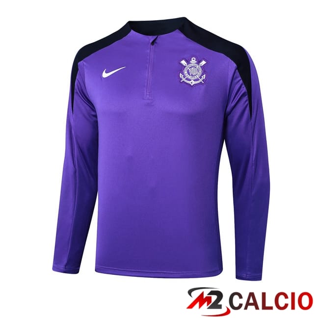 Maglie Calcio Personalizzate,Tute Calcio Squadre,Maglia Nazionale Italiana Calcio | Felpa Allenamento Corinthians Viola 2025/2026