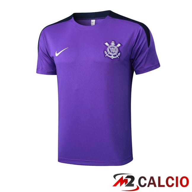 Maglie Calcio Personalizzate,Tute Calcio Squadre,Maglia Nazionale Italiana Calcio | T Shirt Allenamento Corinthians Viola 2025/2026