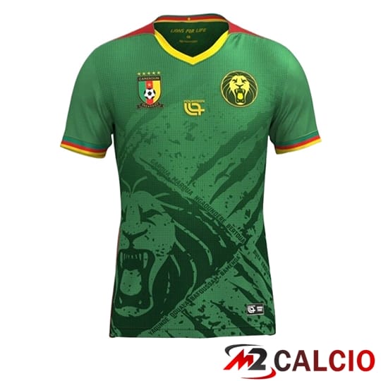 Maglie Calcio Personalizzate,Tute Calcio Squadre,Maglia Nazionale Italiana Calcio | Maglie Calcio Camerun Prima 2025/2026