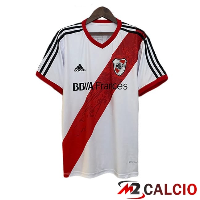 Maglie Calcio Personalizzate,Tute Calcio Squadre,Maglia Nazionale Italiana Calcio | Maglie Calcio River Plate Retro Prima Bianco Rosso 2013-2014