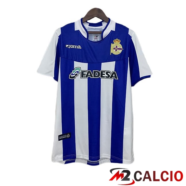 Maglie Calcio Personalizzate,Tute Calcio Squadre,Maglia Nazionale Italiana Calcio | Maglie Calcio Deportivo de La Coruna Retro Prima Blu Bianco 2003-2004