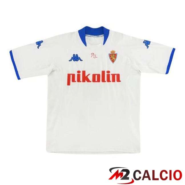 Maglie Calcio Personalizzate,Tute Calcio Squadre,Maglia Nazionale Italiana Calcio | Maglie Calcio Real Zaragoza Retro Prima Bianco 2001-2002
