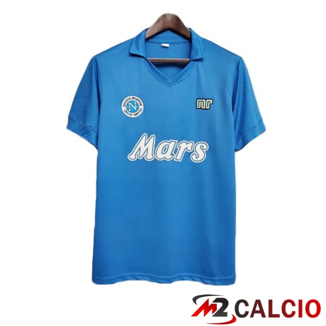 Maglie Calcio Personalizzate,Tute Calcio Squadre,Maglia Nazionale Italiana Calcio | Maglie Calcio SSC Napoli Retro Prima Blu 1989-1990