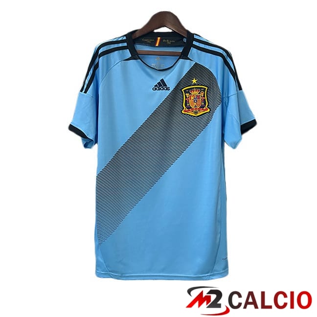 Maglie Calcio Personalizzate,Tute Calcio Squadre,Maglia Nazionale Italiana Calcio | Maglie Calcio Spagna Retro Seconda Blu 2012