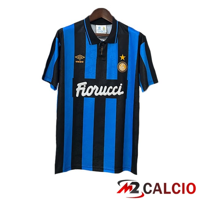 Maglie Calcio Personalizzate,Tute Calcio Squadre,Maglia Nazionale Italiana Calcio | Maglie Calcio Inter Milan Retro Prima Blu 1992-1994