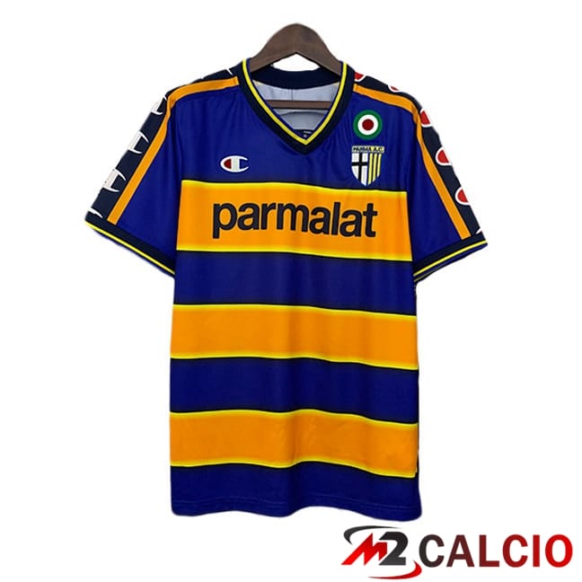 Maglie Calcio Personalizzate,Tute Calcio Squadre,Maglia Nazionale Italiana Calcio | Maglie Calcio Parma Calcio Retro Prima Giallo Blu 2002-2003